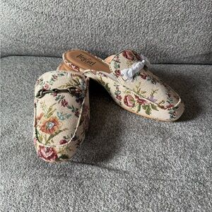 Floral Women's Mules by Hey Girl by Corkys - Cream and Multicolor